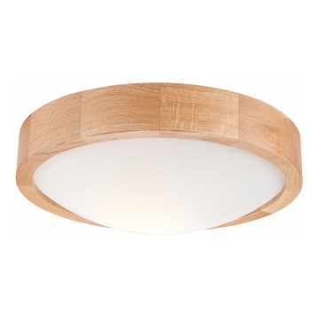 Plafonjera OAK SLIM 1xE27/60W/230V hrast ø 27 cm