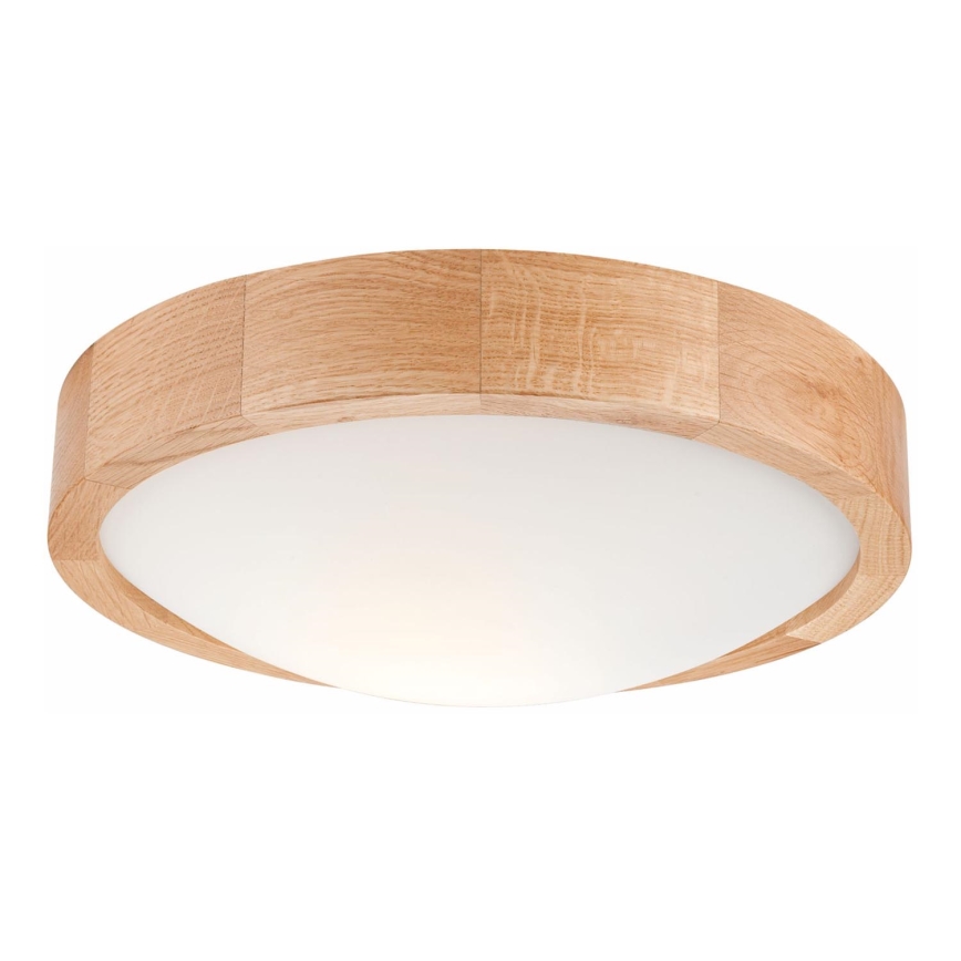 Plafonjera OAK SLIM 1xE27/60W/230V hrast ø 27 cm