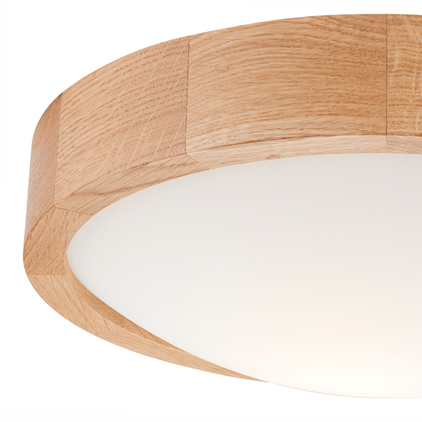 Plafonjera OAK SLIM 1xE27/60W/230V hrast ø 27 cm