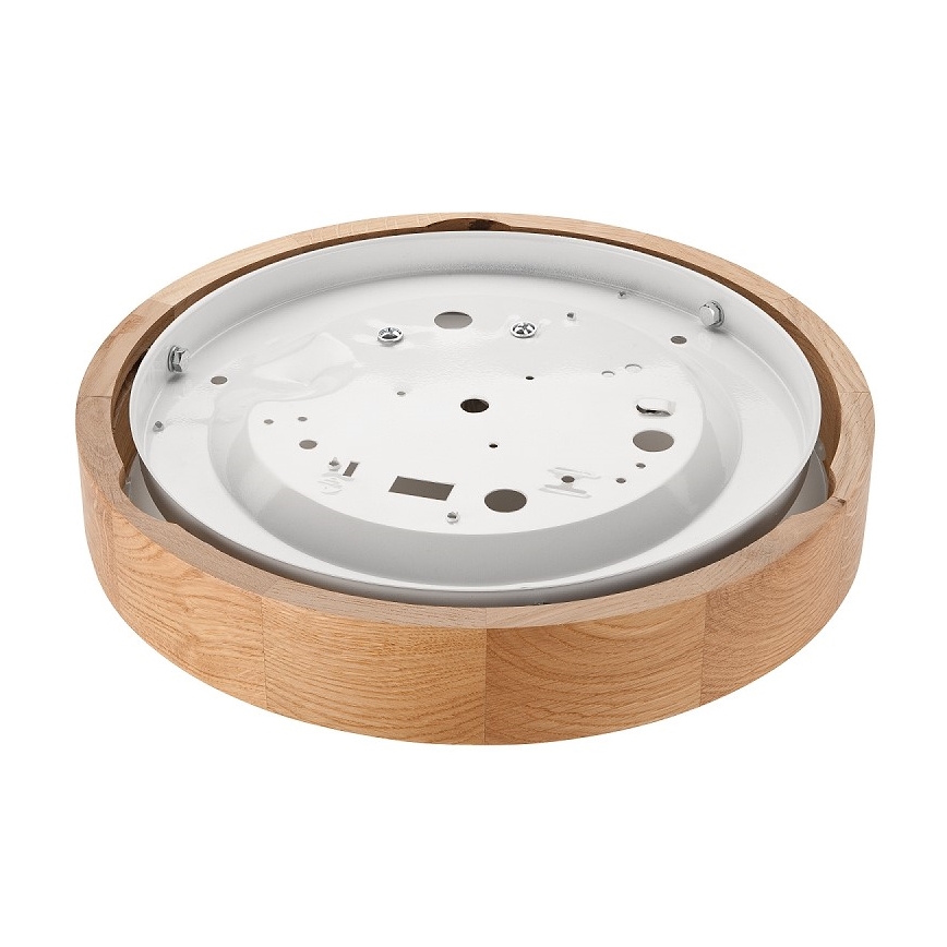 Plafonjera OAK SLIM 1xE27/60W/230V hrast ø 27 cm