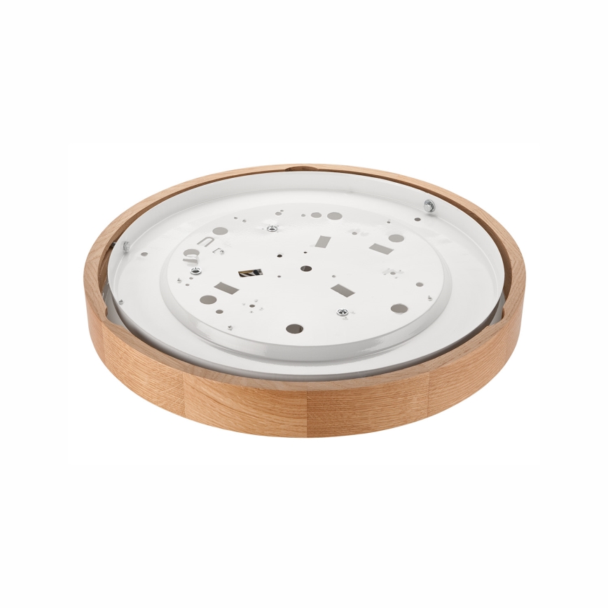 Plafonjera OAK SLIM 2xE27/60W/230V hrast ø 37 cm