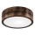 Plafonjera OAK SMOKY 1xE27/15W/230V ø 27,5 cm hrast/tam. smeđa