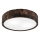 Plafonjera OAK SMOKY 2xE27/15W/230V ø 37,5 cm hrast/tam. smeđa