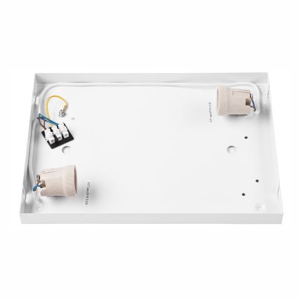 Plafonjera OAK SQUARE 2xE27/15W/230V 35x35 cm hrast