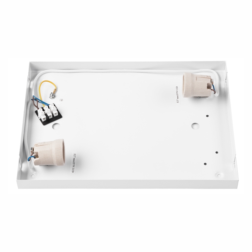 Plafonjera OAK SQUARE 2xE27/15W/230V 35x35 cm hrast