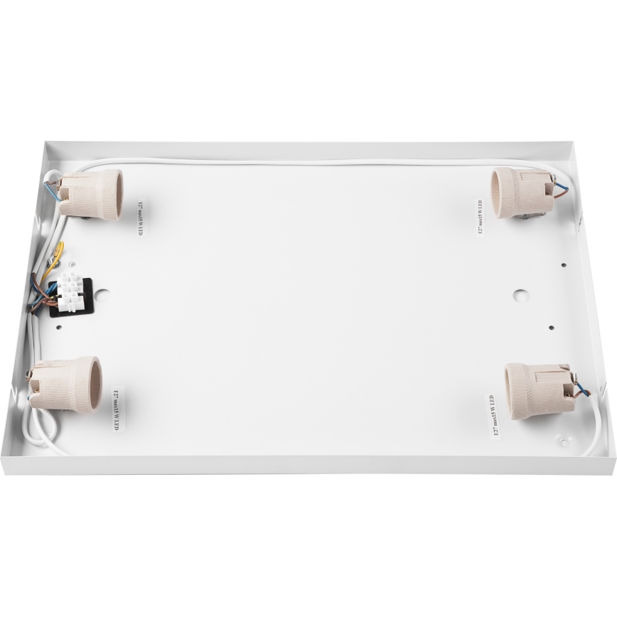 Plafonjera OAK SQUARE 4xE27/15W/230V 45x45 cm hrast