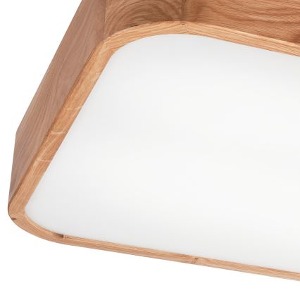 Plafonjera OAK SQUARE 4xE27/15W/230V 45x45 cm hrast