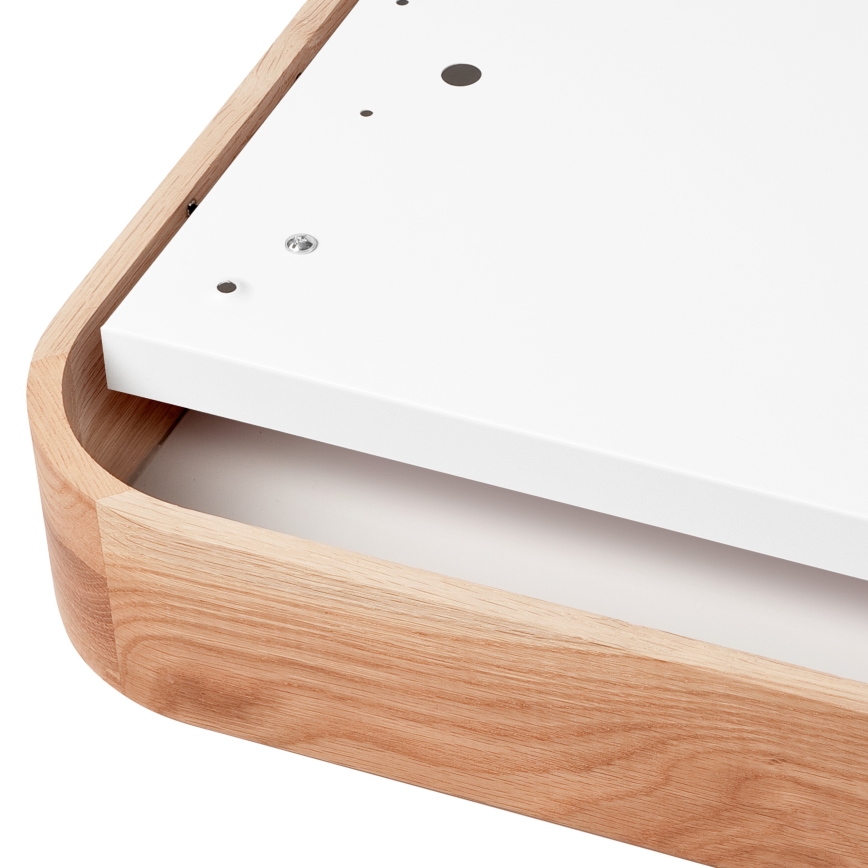 Plafonjera OAK SQUARE 4xE27/15W/230V 45x45 cm hrast