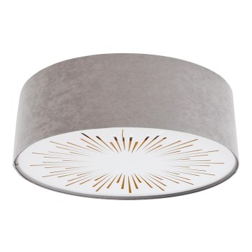 Plafonjera RAYS 2xE27/60W/230V pr. 40 cm siv