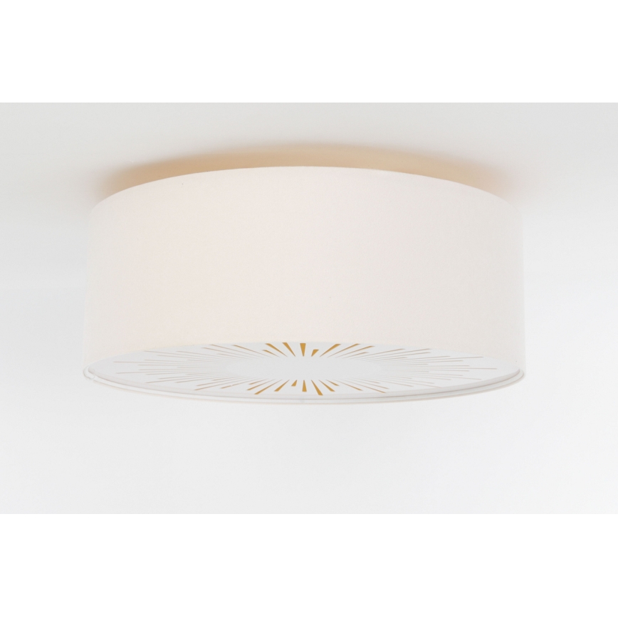 Plafonjera RAYS 2xE27/60W/230V pr. 60 cm bela