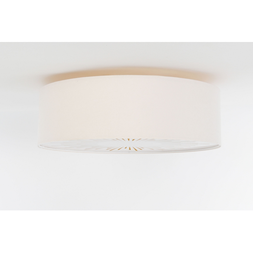 Plafonjera RAYS 2xE27/60W/230V pr. 60 cm bela