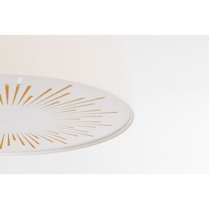 Plafonjera RAYS 2xE27/60W/230V pr. 60 cm bela