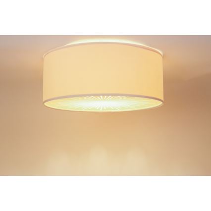 Plafonjera RAYS 2xE27/60W/230V pr. 60 cm bež