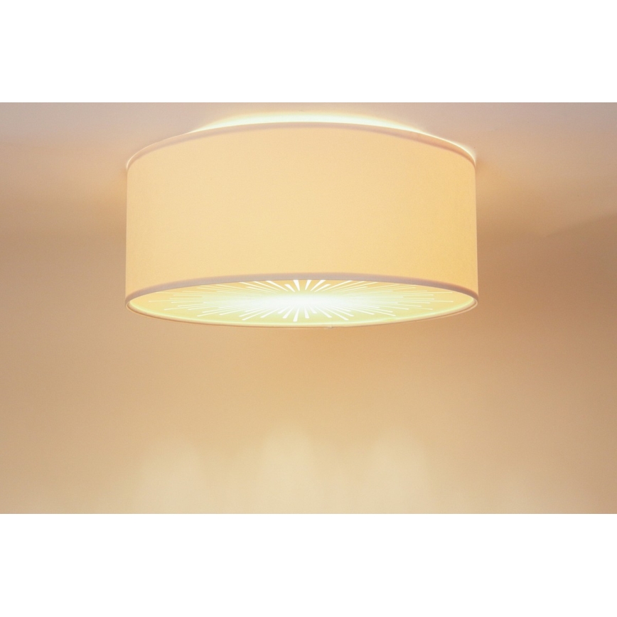 Plafonjera RAYS 2xE27/60W/230V pr. 60 cm bež
