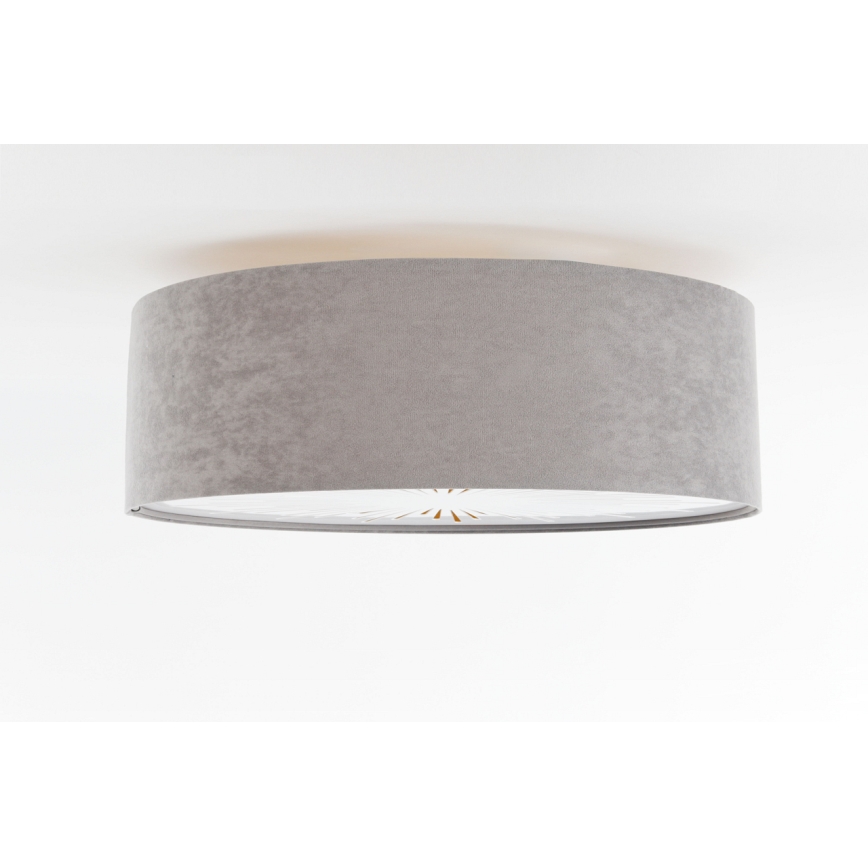 Plafonjera RAYS 2xE27/60W/230V pr. 60 cm siv