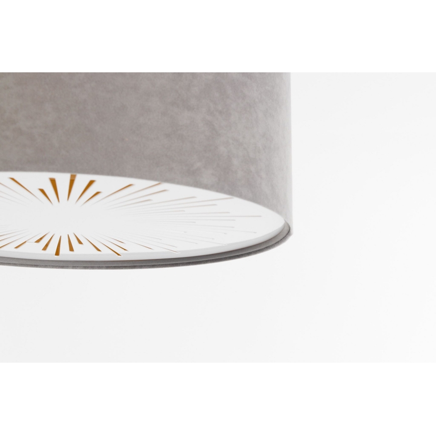 Plafonjera RAYS 2xE27/60W/230V pr. 60 cm siv
