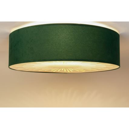 Plafonjera RAYS 2xE27/60W/230V pr. 60 cm zelena