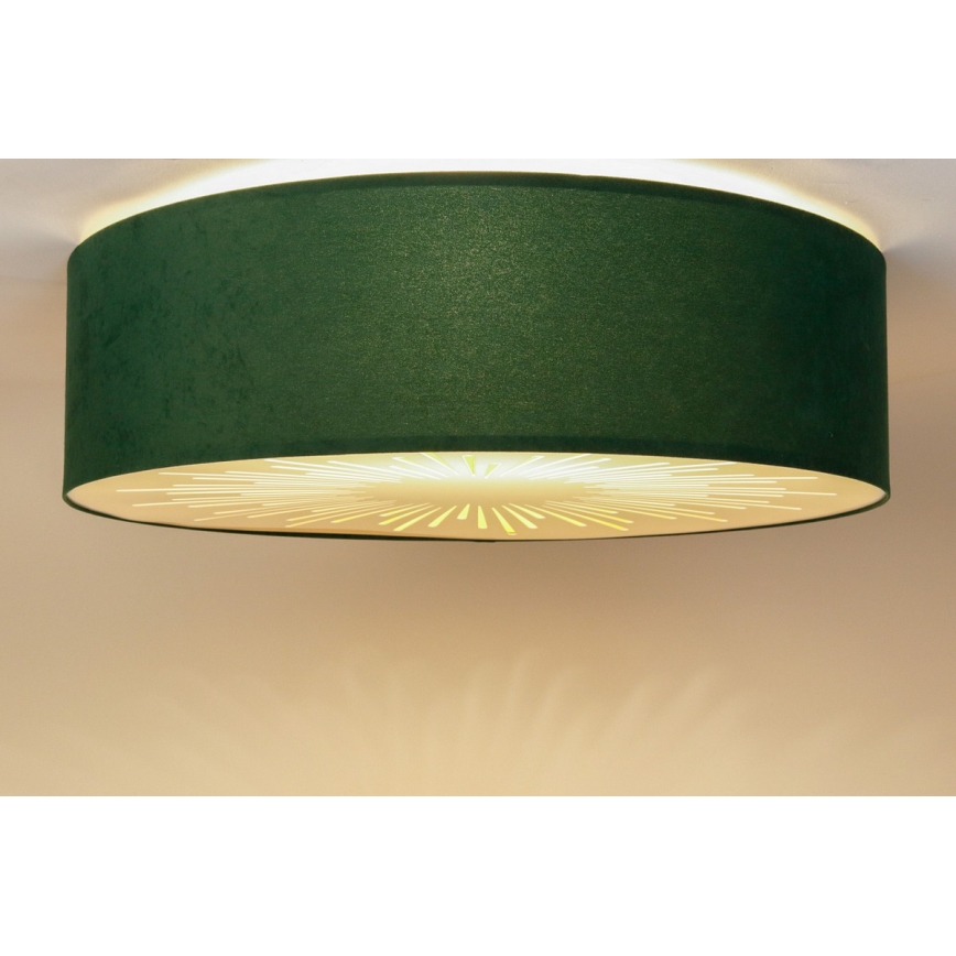 Plafonjera RAYS 2xE27/60W/230V pr. 60 cm zelena