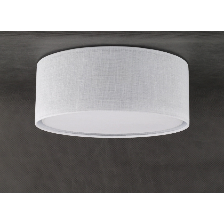 Plafonjera RONDO 4xE27/15W/230V pr. 45 cm bela
