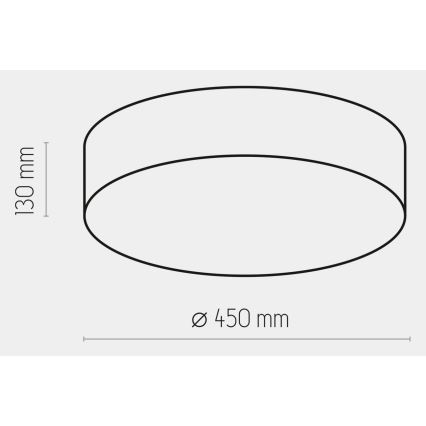 Plafonjera RONDO 4xE27/15W/230V pr. 45 cm bež