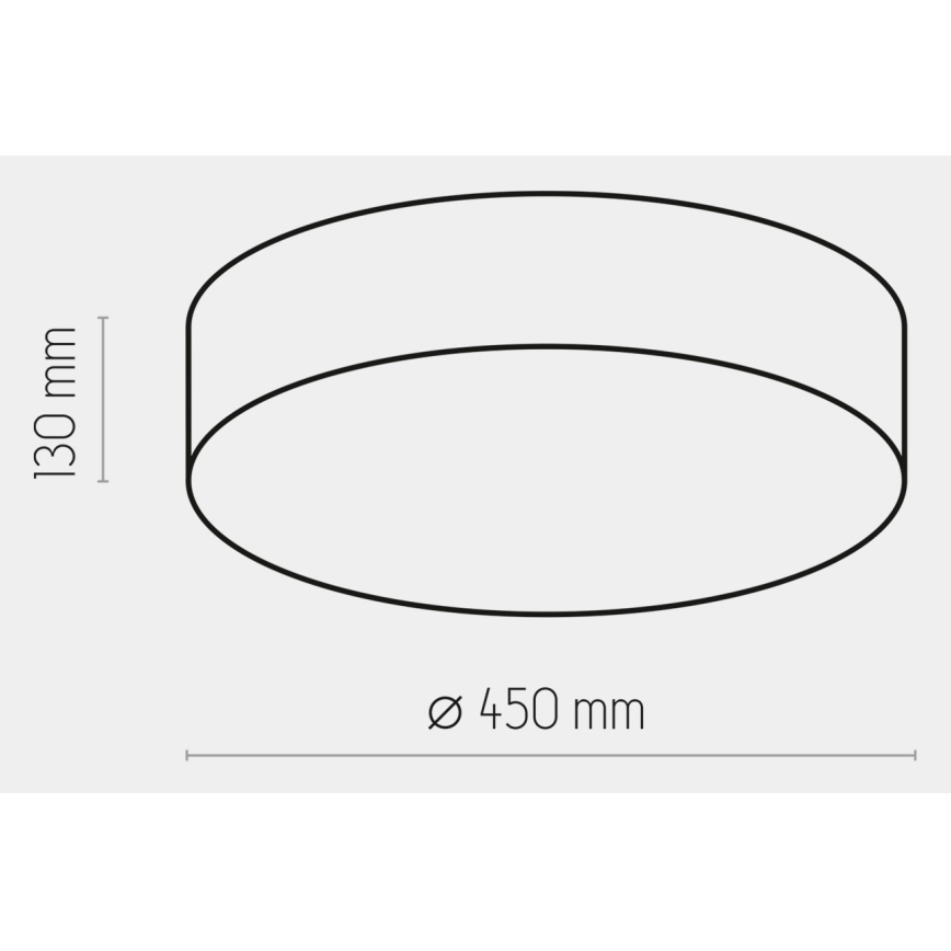 Plafonjera RONDO 4xE27/15W/230V pr. 45 cm bež