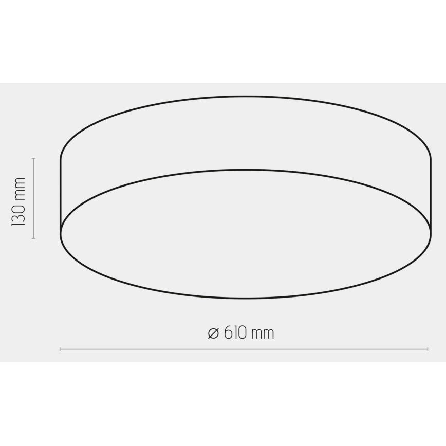 Plafonjera RONDO 4xE27/15W/230V pr. 61 cm bež