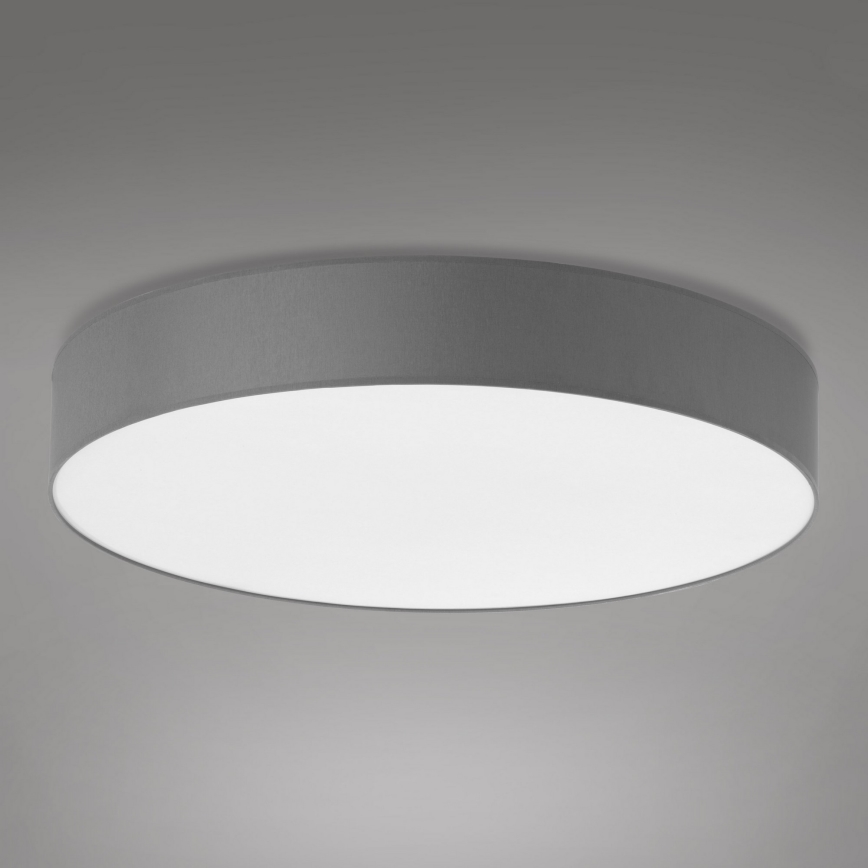 Plafonjera RONDO 6xE27/15W/230V pr. 80 cm siv