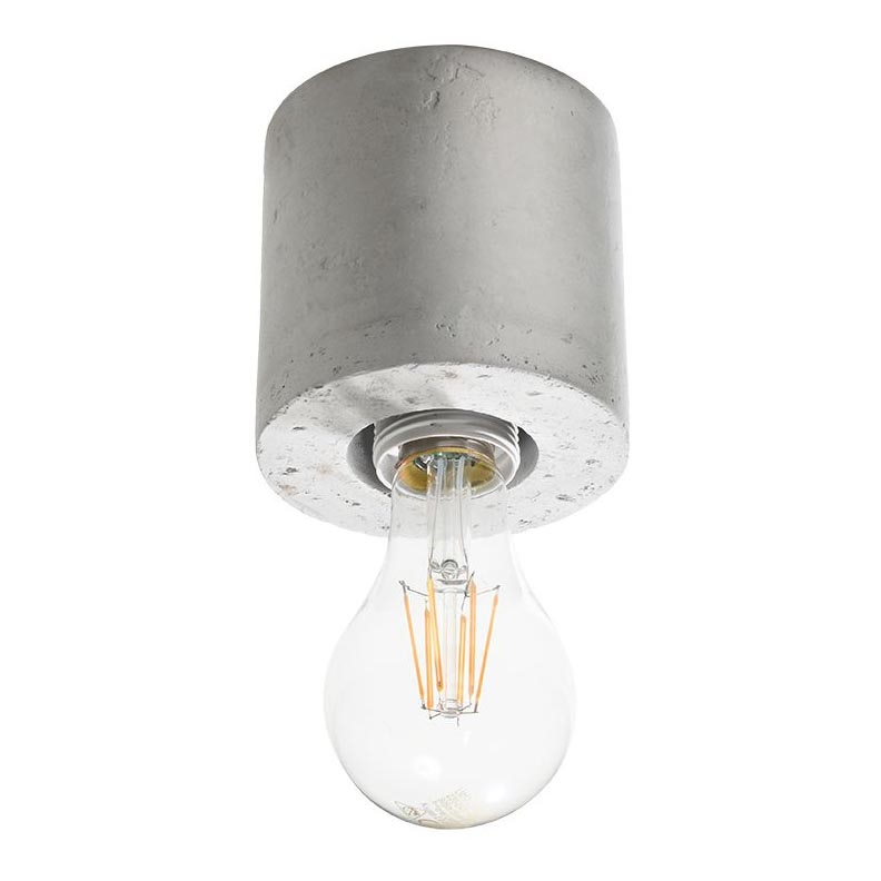 Plafonjera SALGADO 1xE27/60W/230V beton
