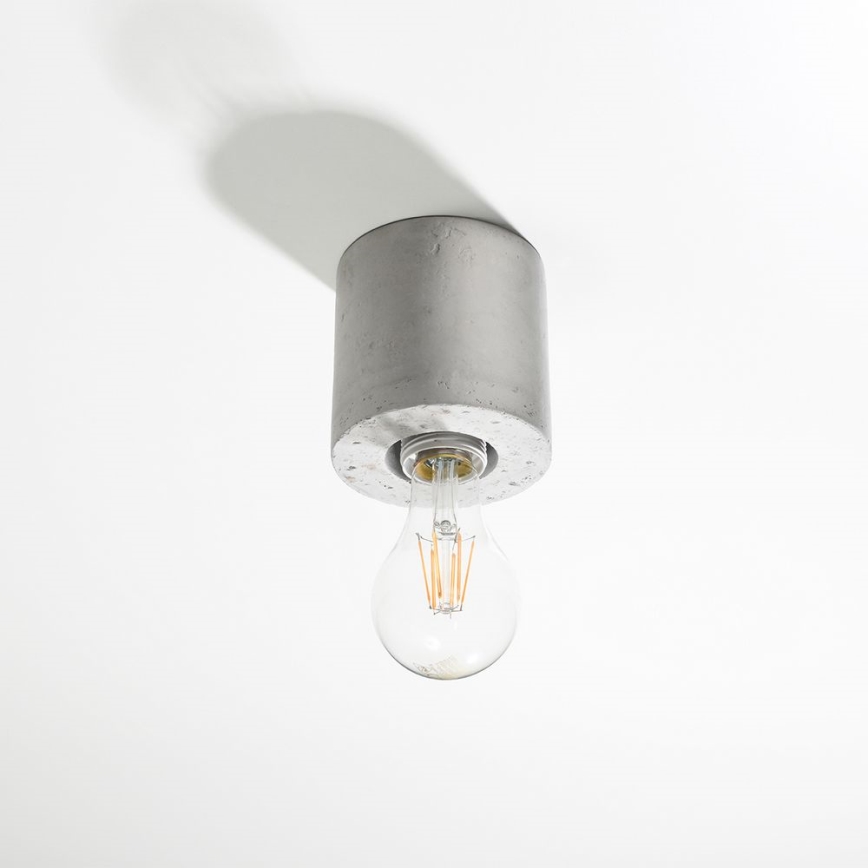 Plafonjera SALGADO 1xE27/60W/230V beton
