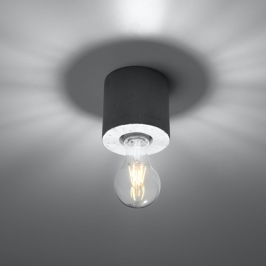 Plafonjera SALGADO 1xE27/60W/230V beton
