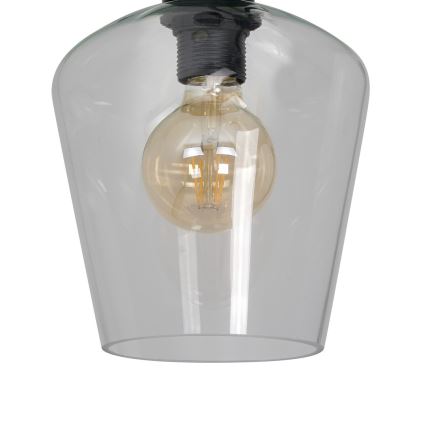 Plafonjera SANTIAGO 1xE27/60W/230V prozirna