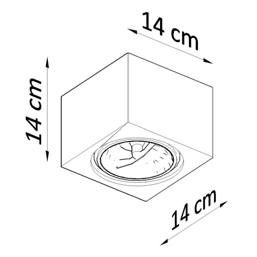 Plafonjera SEIDA 1xGU10/40W/230V