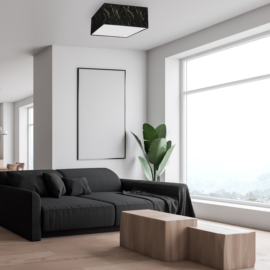 Plafonjera SENSO 2xE27/60W/230V crni