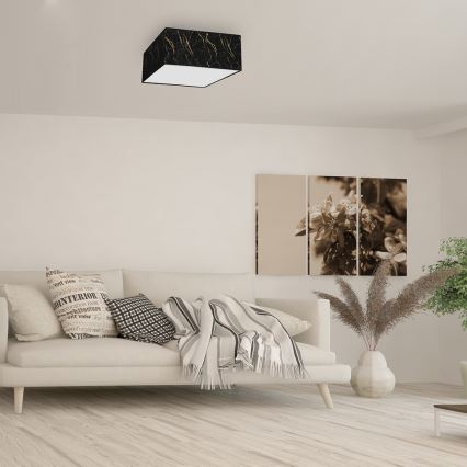 Plafonjera SENSO 2xE27/60W/230V crni