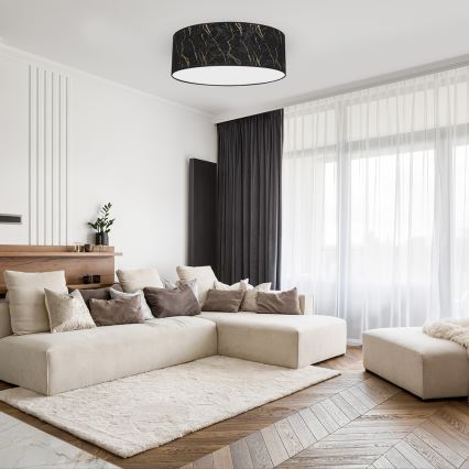 Plafonjera SENSO 3xE27/60W/230V crni