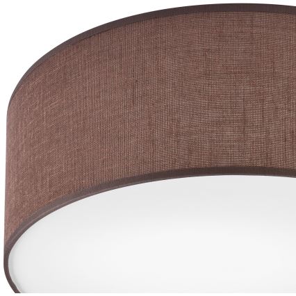 Plafonjera SIRJA DOUBLE 2xE27/15W/230V pr. 35 cm braon