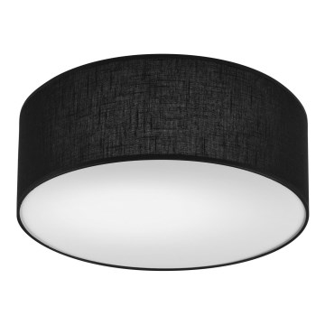 Plafonjera SIRJA DOUBLE 2xE27/15W/230V pr. 35 cm crni