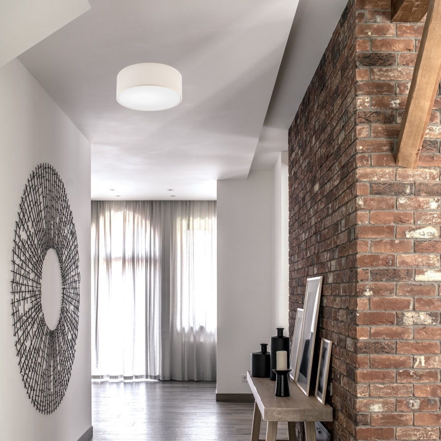 Plafonjera SIRJA DOUBLE 2xE27/15W/230V pr. 35 cm krem