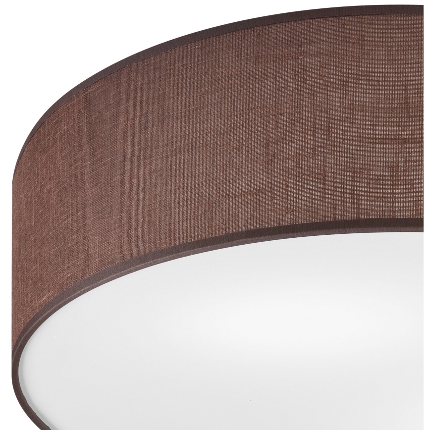 Plafonjera SIRJA DOUBLE 4xE27/15W/230V pr. 45 cm braon