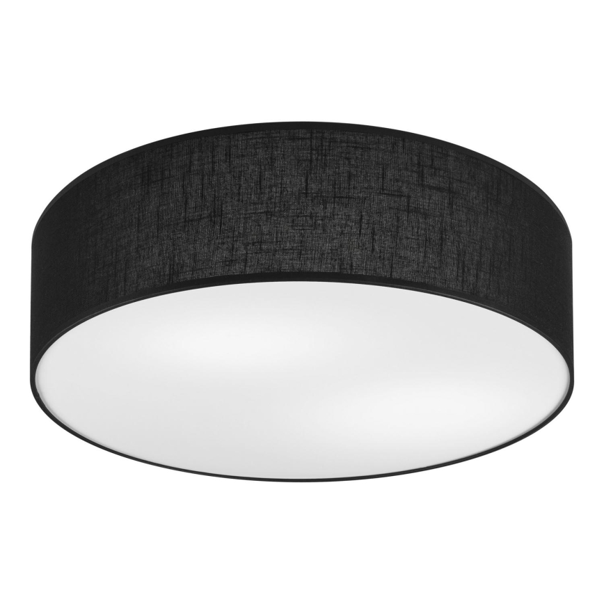 Plafonjera SIRJA DOUBLE 4xE27/15W/230V pr. 45 cm crni