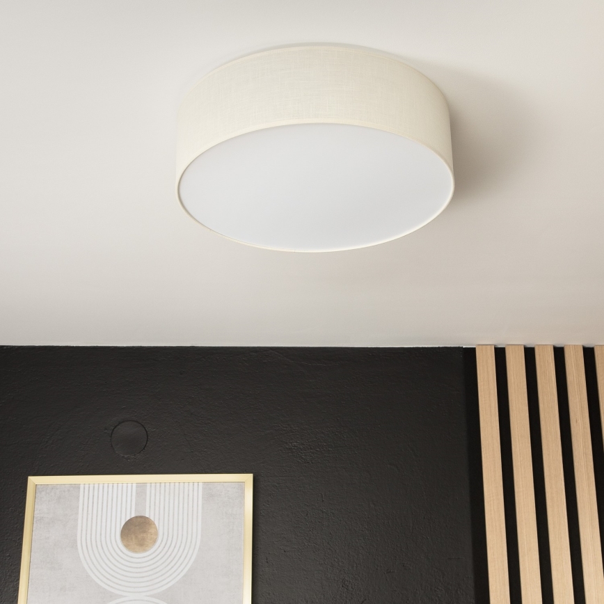 Plafonjera SIRJA DOUBLE 4xE27/15W/230V pr. 45 cm krem