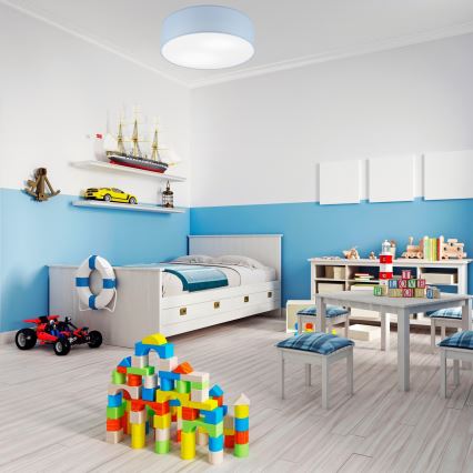 Plafonjera SIRJA PASTEL 2xE27/60W/230V pr. 45 cm plava