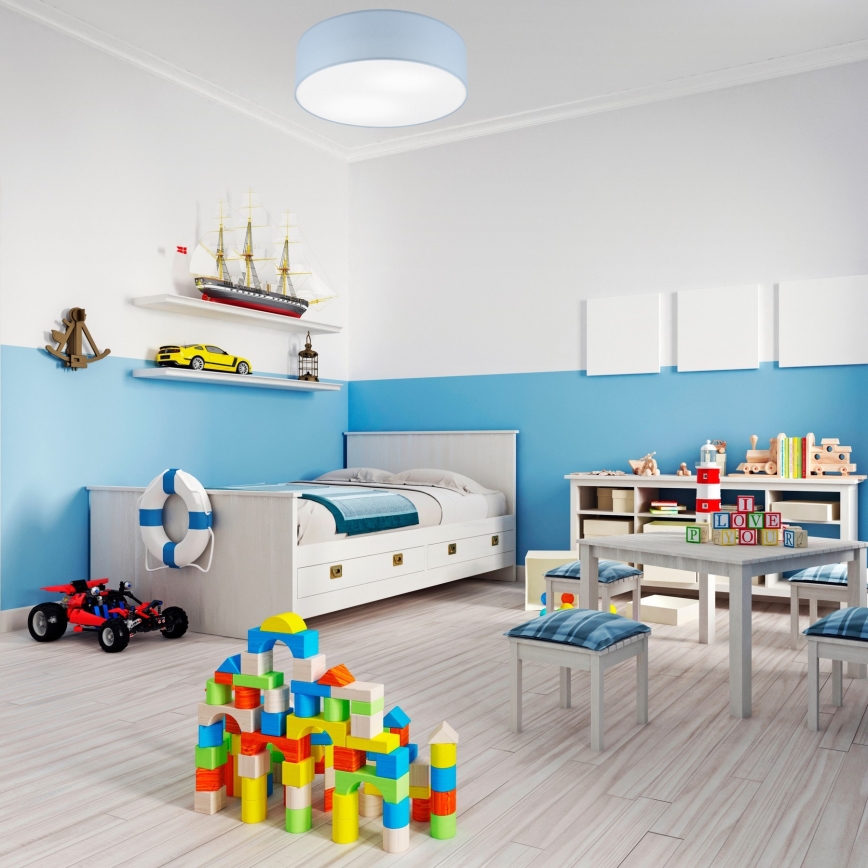 Plafonjera SIRJA PASTEL 2xE27/60W/230V pr. 45 cm plava