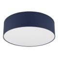 Plafonjera SIRJA PASTEL 2xE27/60W/230V pr. 45 cm tamno plavi