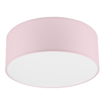 Plafonjera SIRJA PASTEL DOUBLE 2xE27/15W/230V pr. 35 cm roze