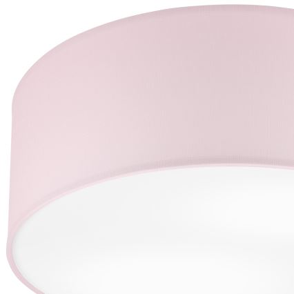 Plafonjera SIRJA PASTEL DOUBLE 2xE27/15W/230V pr. 35 cm roze