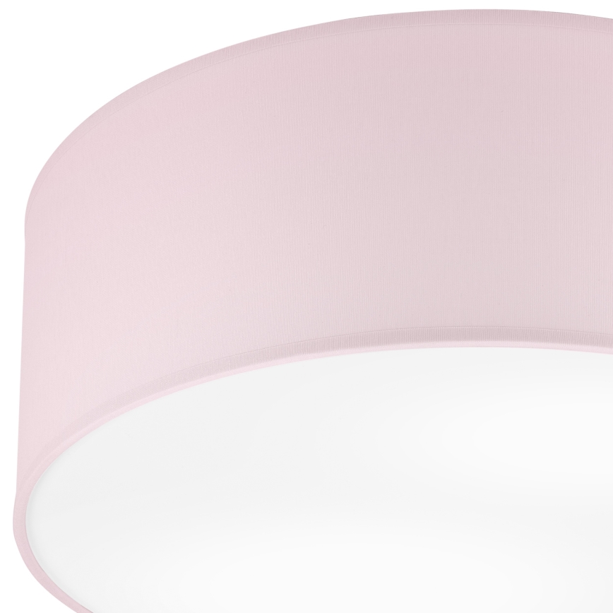 Plafonjera SIRJA PASTEL DOUBLE 2xE27/15W/230V pr. 35 cm roze