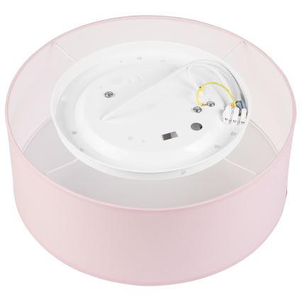 Plafonjera SIRJA PASTEL DOUBLE 2xE27/15W/230V pr. 35 cm roze