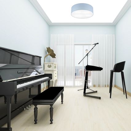 Plafonjera SIRJA PASTEL DOUBLE 4xE27/15W/230V pr. 45 cm plava