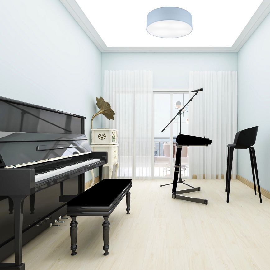 Plafonjera SIRJA PASTEL DOUBLE 4xE27/15W/230V pr. 45 cm plava